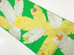 アンティーク　若松模様織り出し袋帯（着用可）